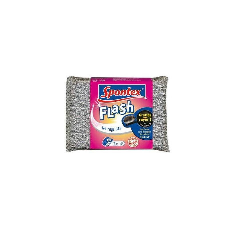 Spontex spugna flash abrasiva pz .2