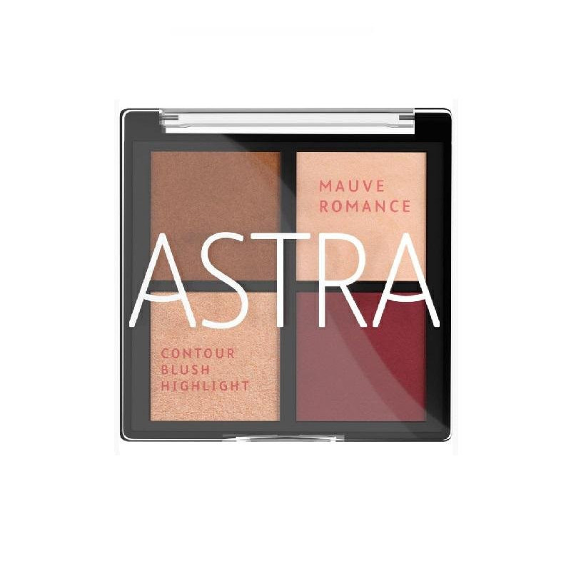 Astra contour-blush-highlight pa lette romance n.03 mauve