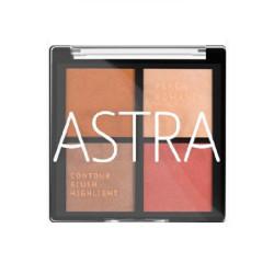 Astra contour-blush-highlight palette romance n.01 peach