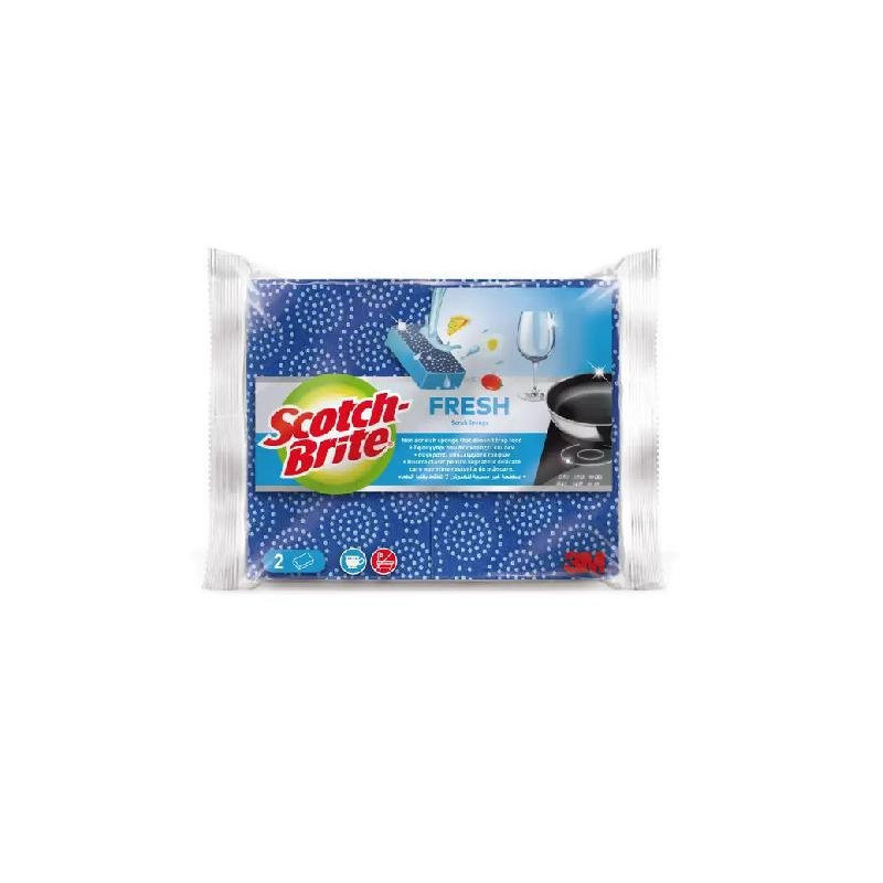 Scotchbrite spugna doppiouso ant igraffio fresh pz.2