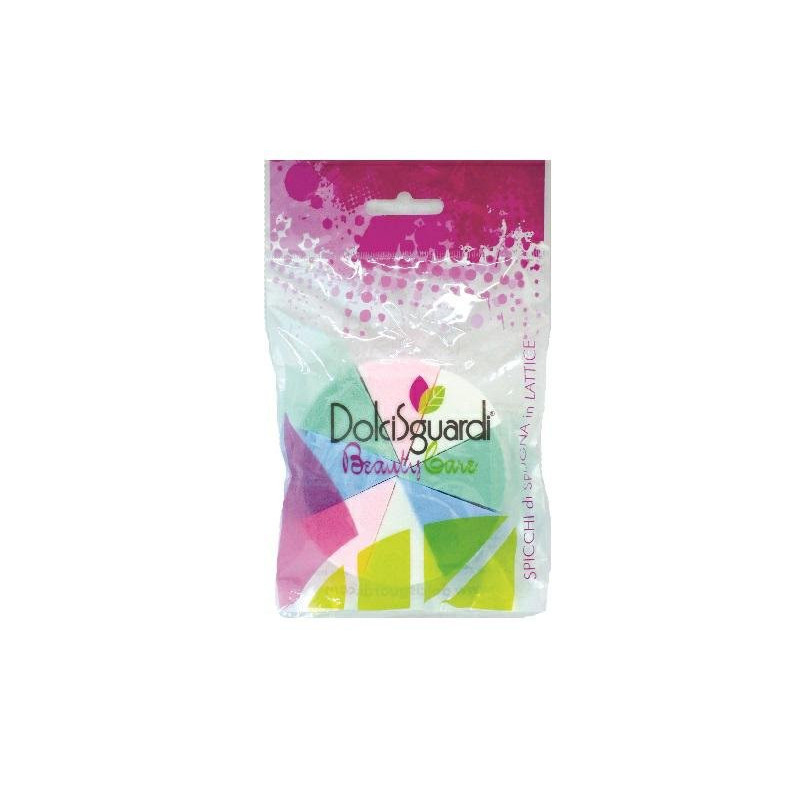 Dolcisguardi spugnetta lattice p er trucco 8 spicchi colorati in blister