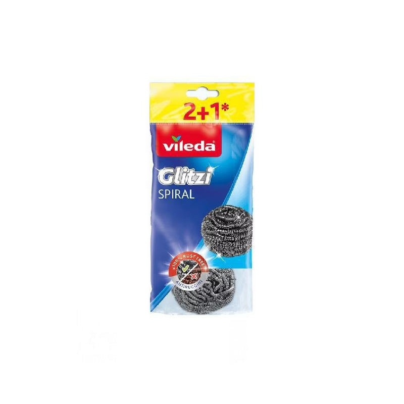 Vileda glitzi spugna acciaio pz. 2+1