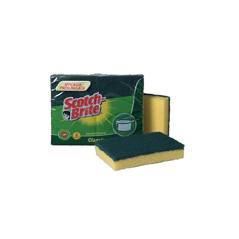 Scotchbrite spugna doppiouso pz.2