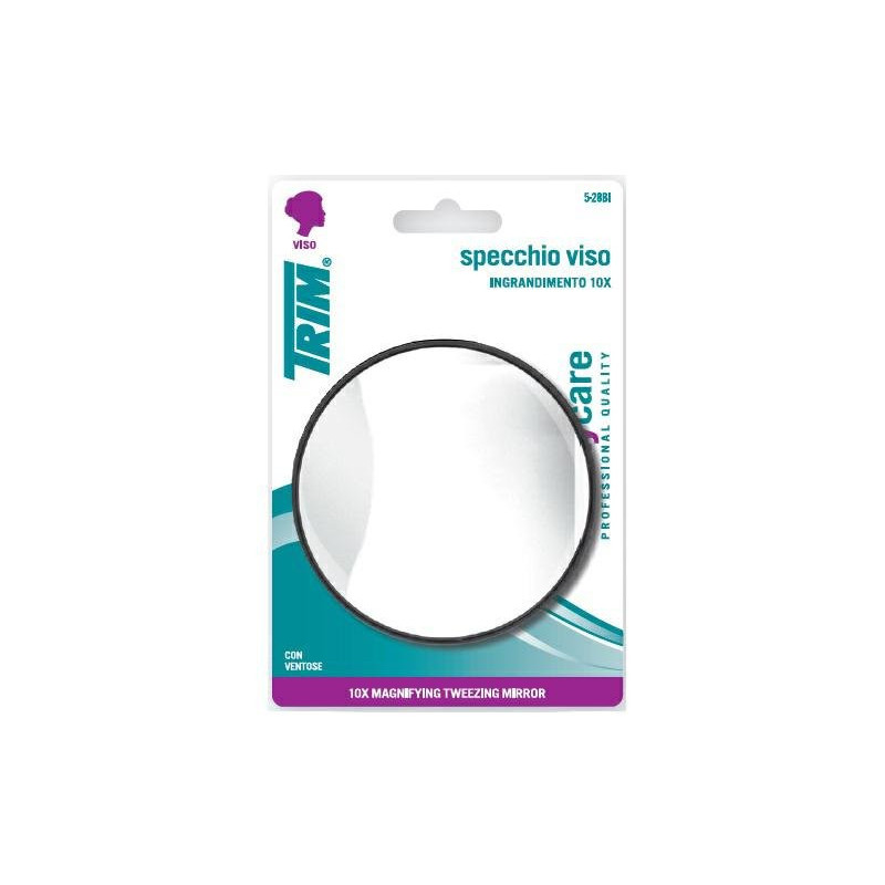 Trim specchio viso 10x con ventose blister art.5-28bi