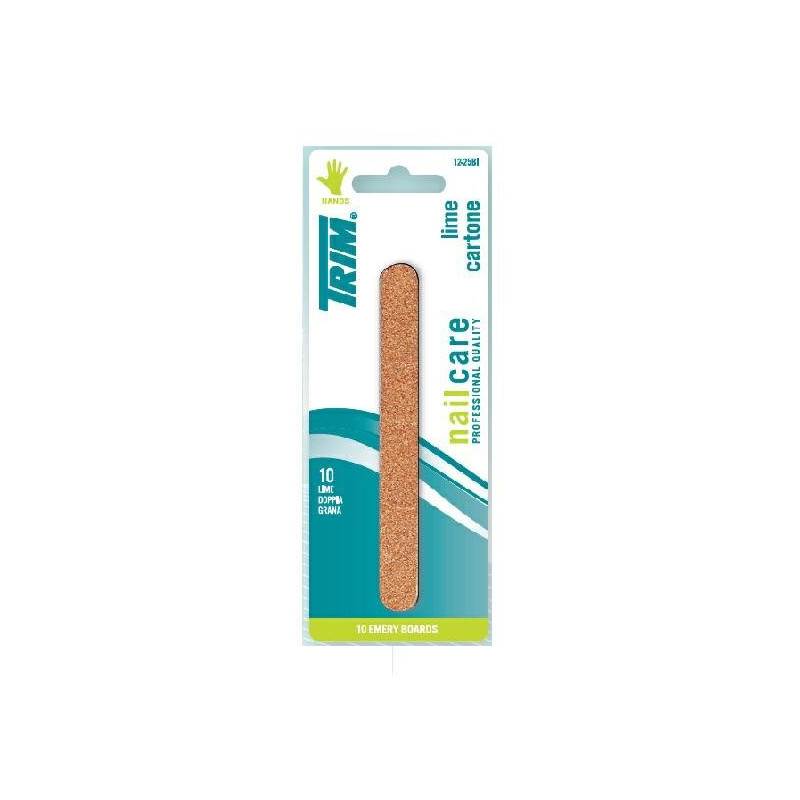 Trim lima unghie cartone cm.12 pz.10 blister art.12-25bi
