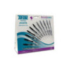 Trim pinzette ciglia cartella 12 rette +12 oblique art.5-29md