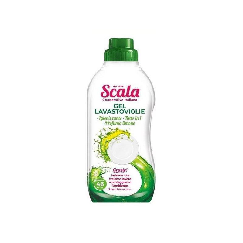 Scala gel lavastoviglie ml.600 4 6 lavaggi limone