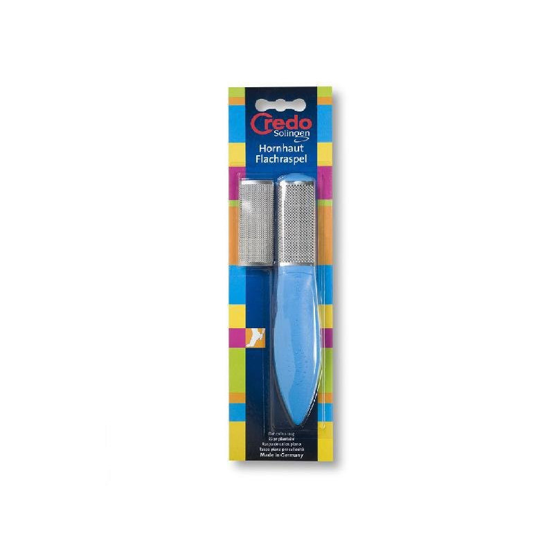 Credo raspa calli piana con doppia clip blister art.4332