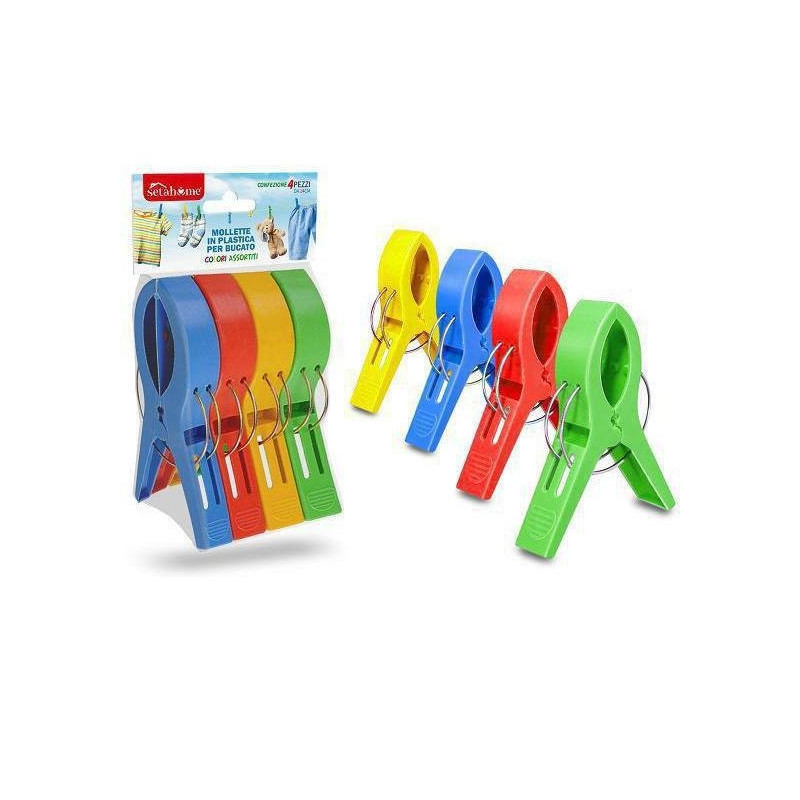 Setablu pinza mollettone plastic a multiuso pz.4 art.2892