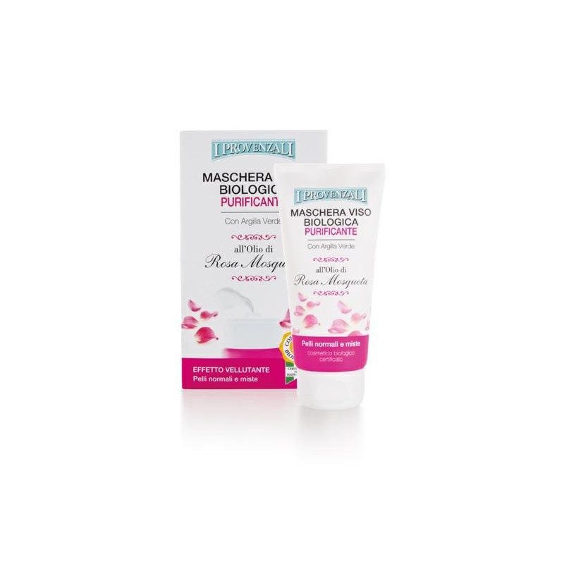 I provenzali maschera viso purificante ml.75 rosa mosqueta con argilla