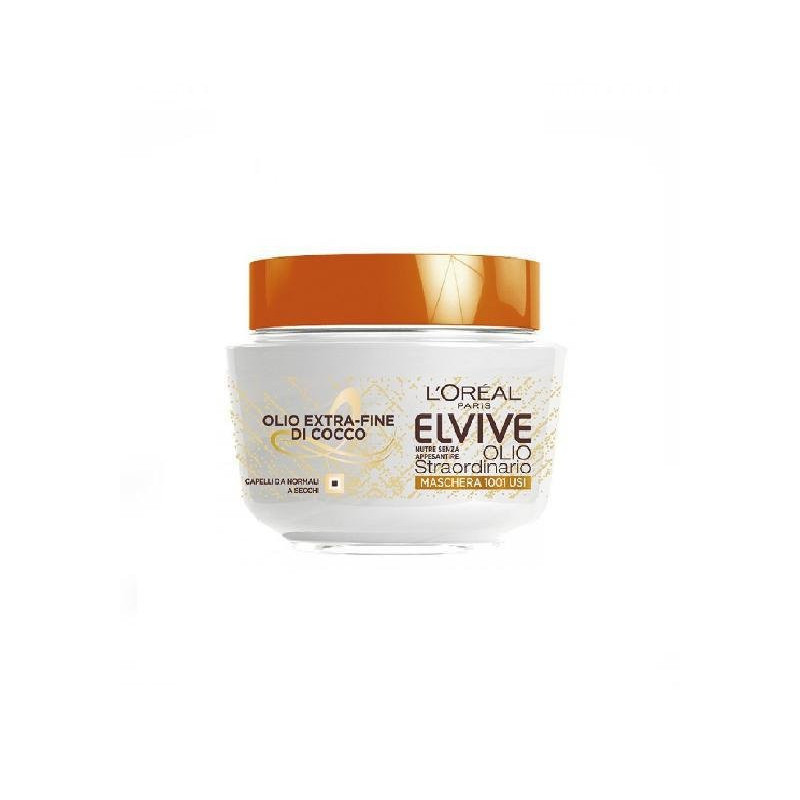 Elvive maschera ml.300 olio stra ordinario olio fine di cocco