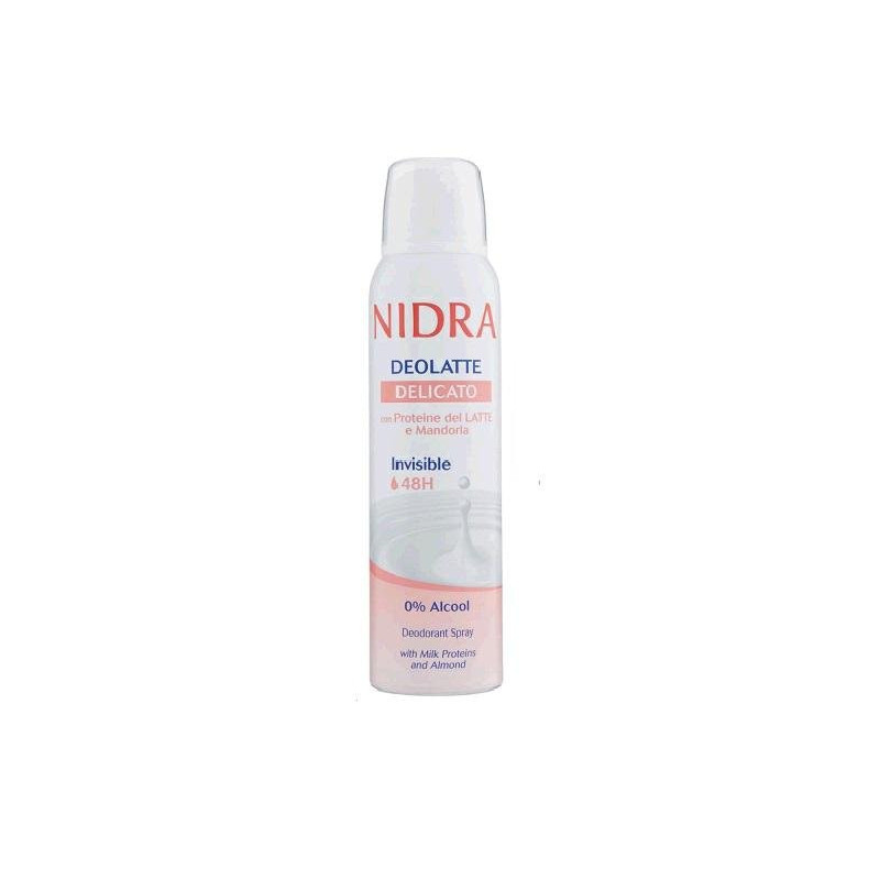 Nidra deodorante spray ml.150 latte delicato invisible