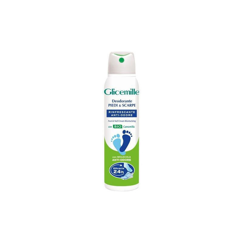 Glicemille piedi deodorante spray togliodori piedi e scarpe ml.150