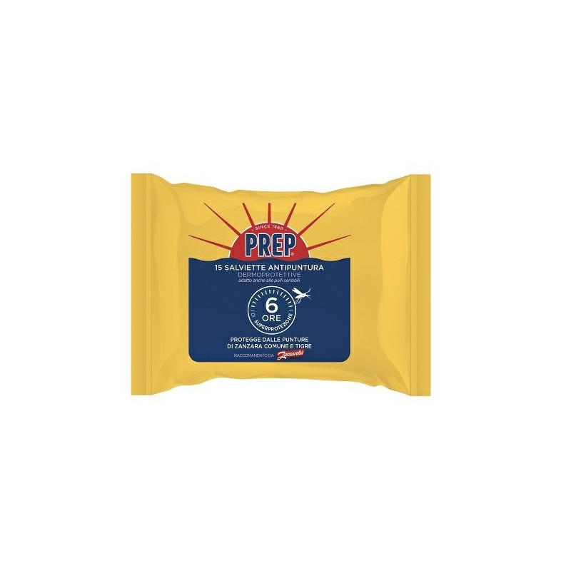 Prep repellente salviette pz.15 per adulti e bambini