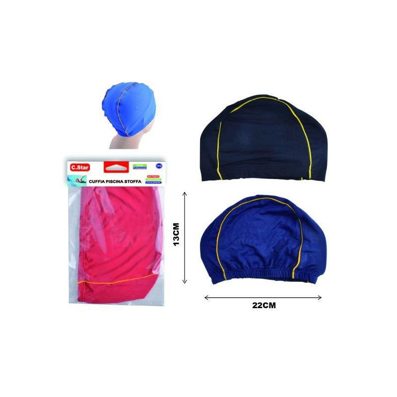 Cuffia piscina stoffa colori assortiti art. cs27880