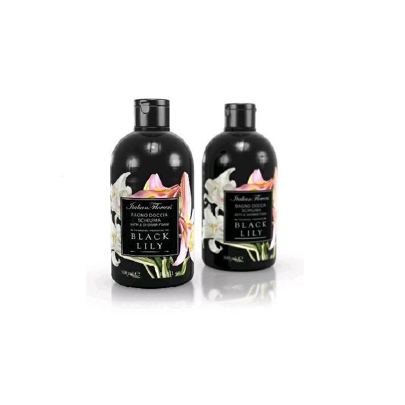 Italian flowers doccia schiuma m l.500 black lily