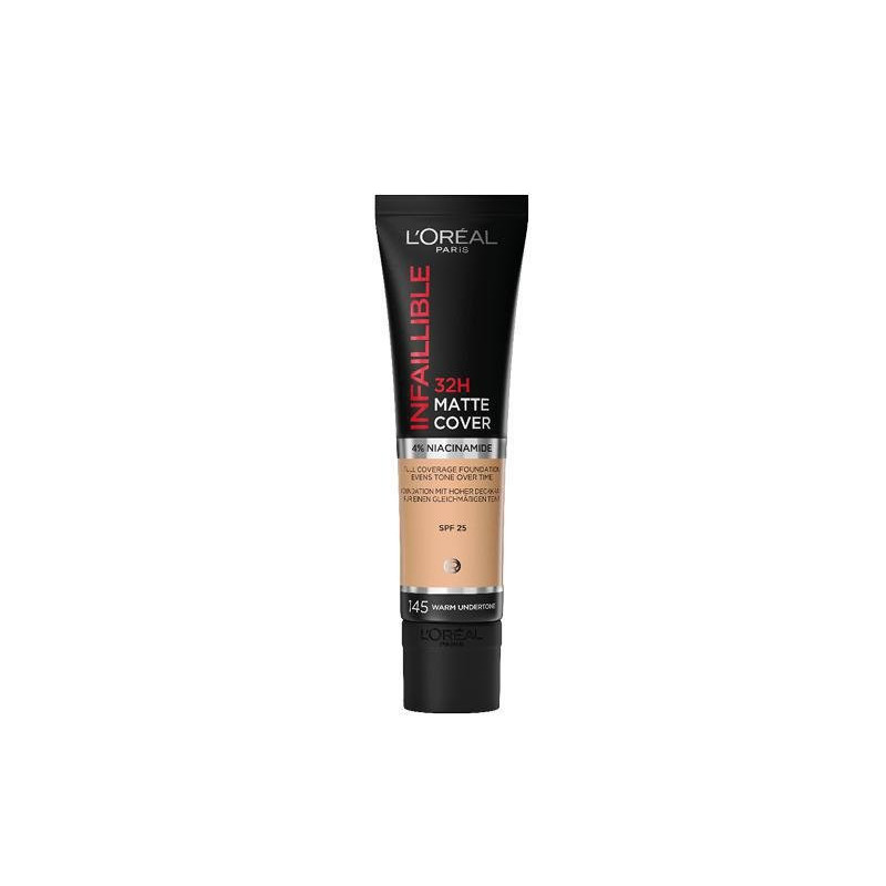 L oreal fondotinta infaillible m at cover fluido 145 beige rose