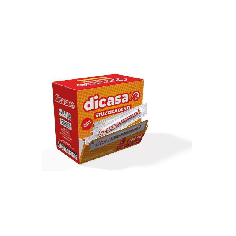 Stecchini denti dicasa incartati singolarmente pz. 200