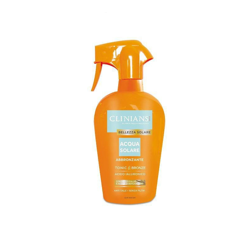 Clinians solari acqua solare tonic & bronze ml.450 con succo di aloe