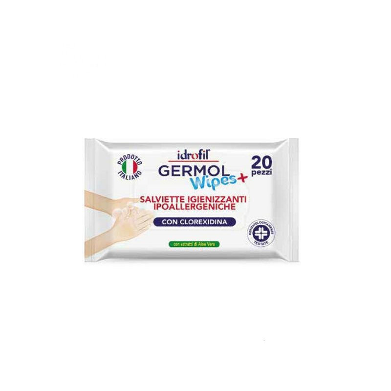 Idrofil salviette multiuso pz.20 igienizzanti sanitizzanti clorexidina