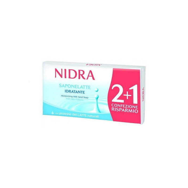 Nidra saponette gr.90 pz.2+1 latte idratante