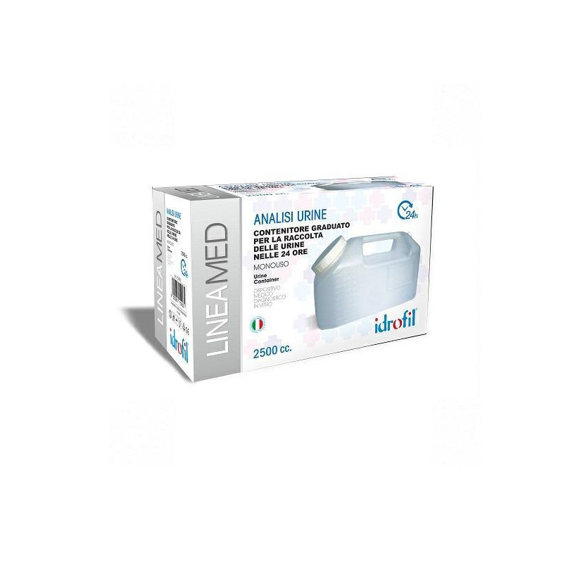 Idrofil contenitore sterile per urina tanica 24 ore ml.2500