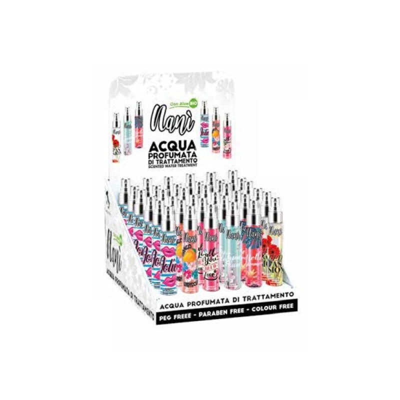 Nani' acqua profumata ml.75 expo kit pz.48 assortiti