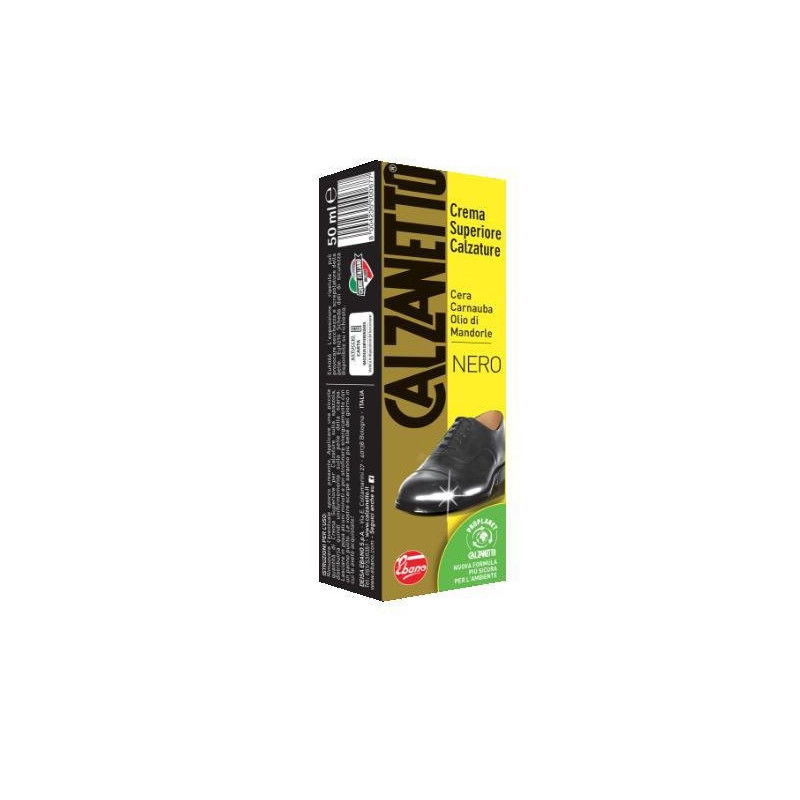 Calzanetto lucido scarpe ml.50 n ero