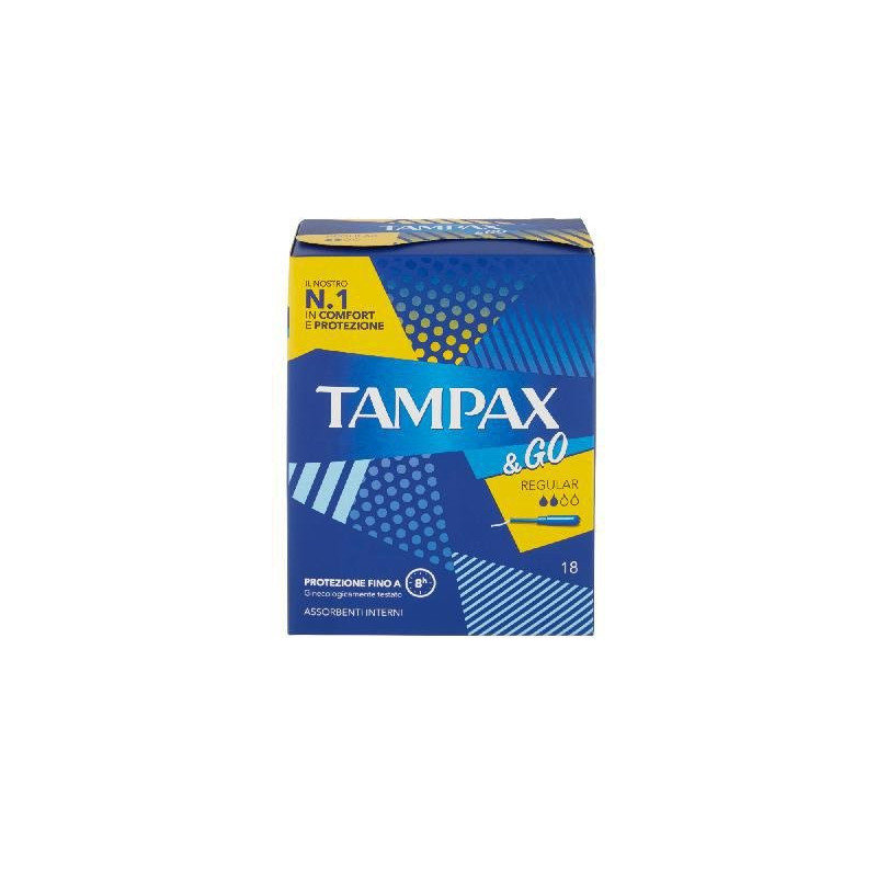 Tampax & go tamponi assorbenti pz.18 regular