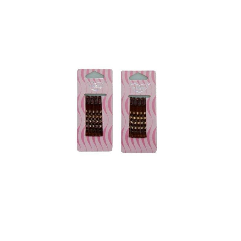 Fermagli capelli pallina pz.12 c orti castano