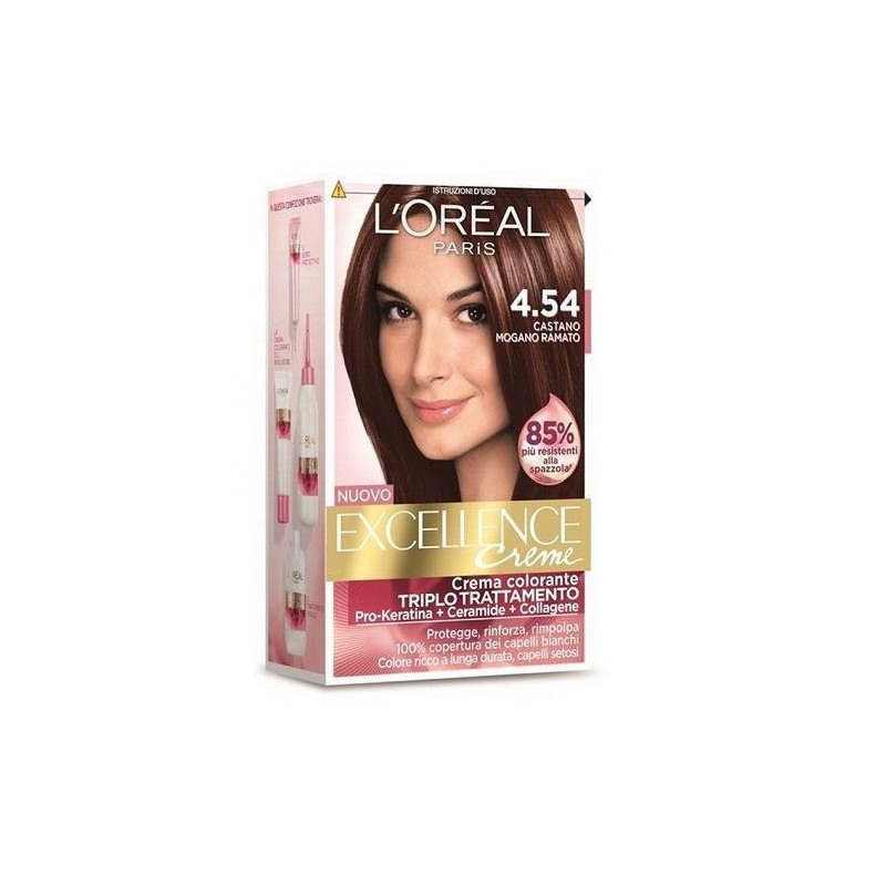 Excellence creme n. 4,54 castano mogano ramato