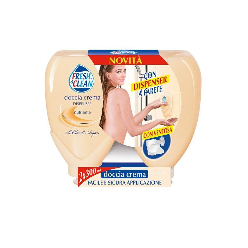 Fresh & clean doccia parete ml.300 pz.2 latte di aloe
