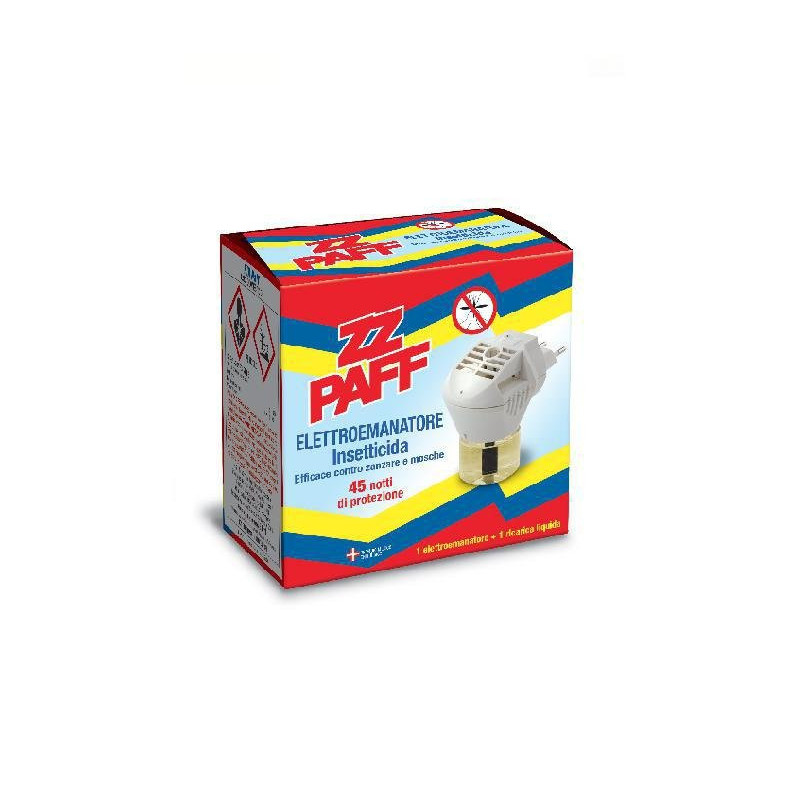Zzpaff elettroemanatore biuso li quido+piastrine con ricarica 45 notti