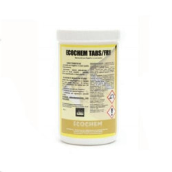 Ecochem tabs/fry sgrassatore 25 pastiglie per friggitrici e cuocipasta