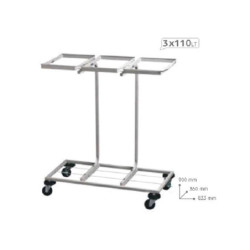 Carrello portasacco bianco...