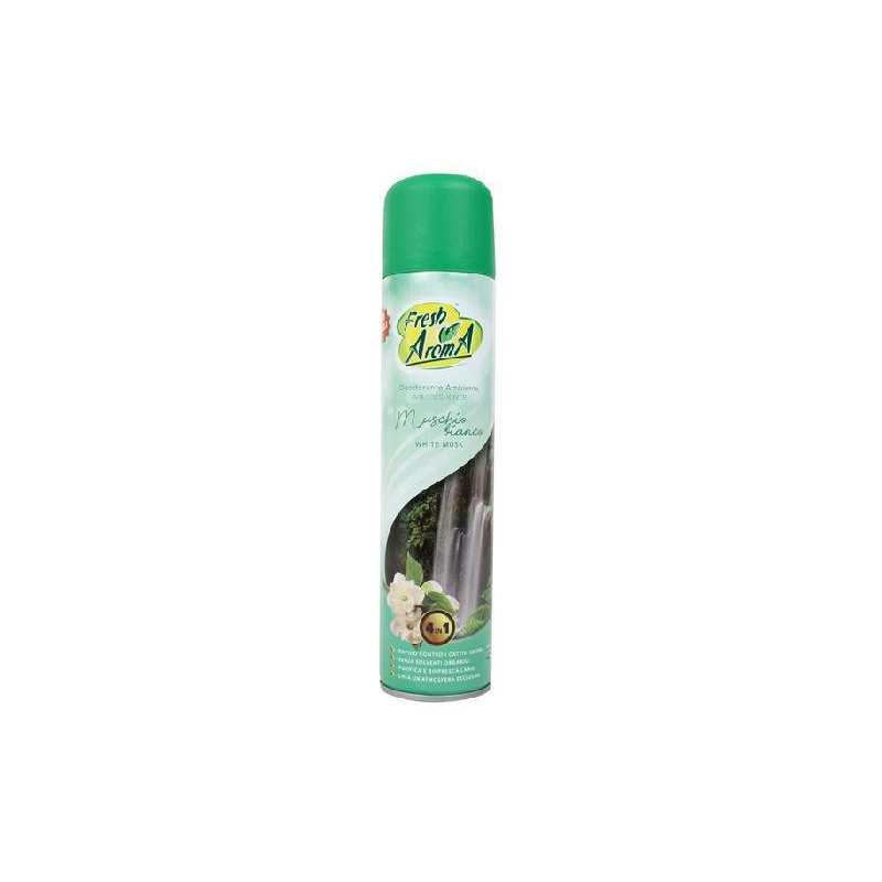 Fresh aroma deodorante ambienti spray ml.300 muschio bianco