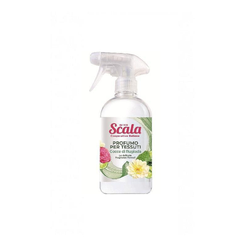 Scala deodorante profumatore tessuti ml.500 gocce di rugiada