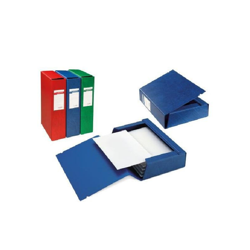 Cartella archivio 3l con elastic o cm.25x35 dorso 30 rossa