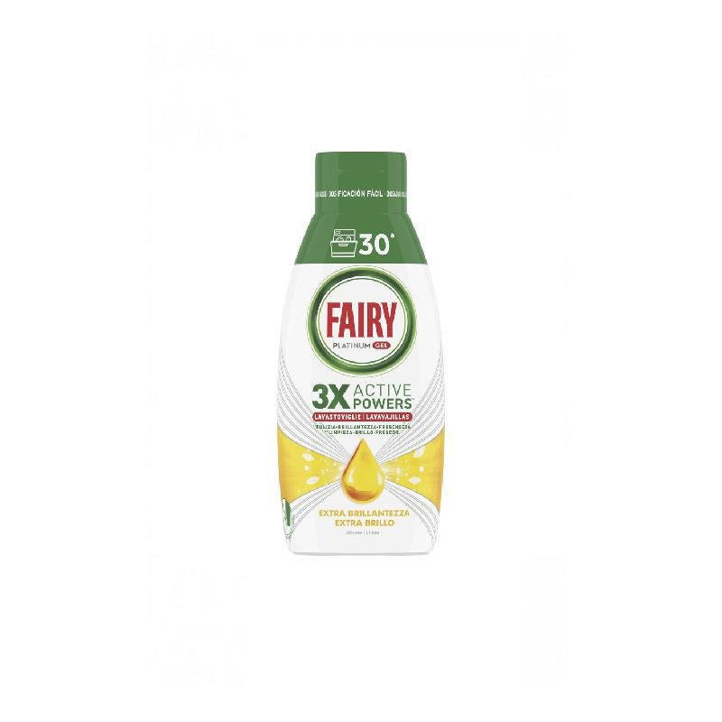 Fairy active lavastoviglie platinum gel ml.600 limone