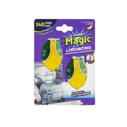 Mister magic deodorante lavastoviglie limoncino ml.6 pz.2