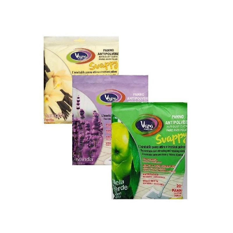 Vap clean panni catturapolvere antistatici pz.20 profumazioni assortite