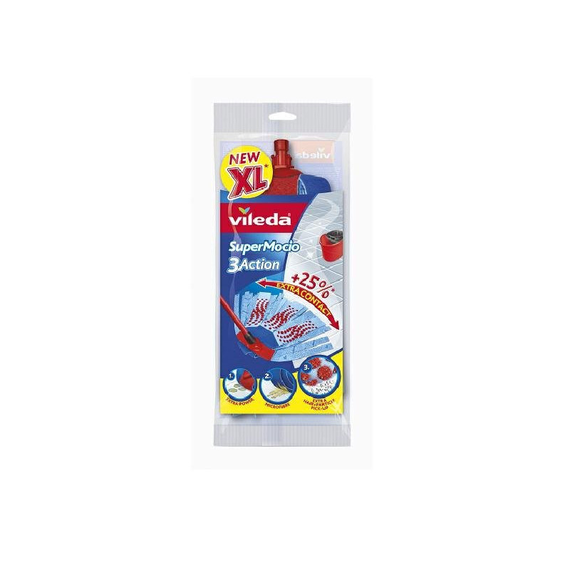 Vileda ricambio mop supermocio 3 action