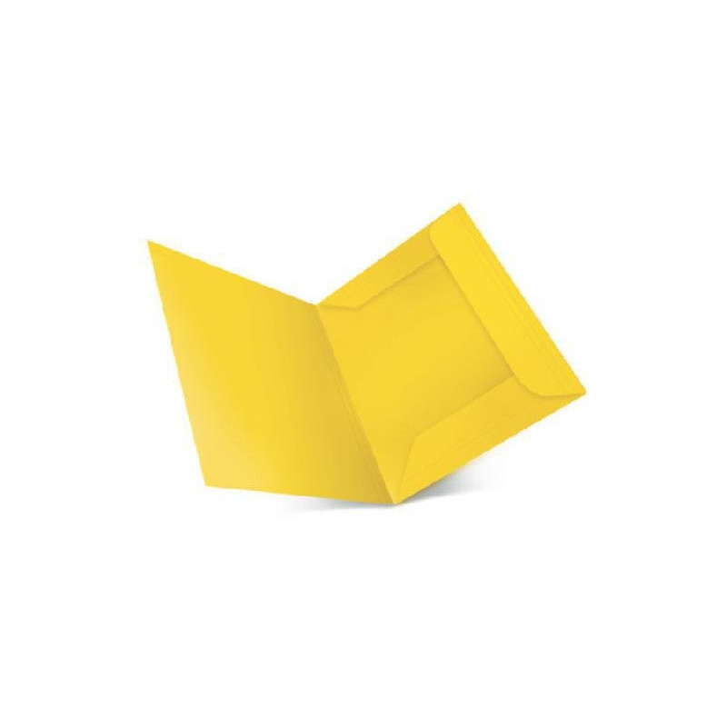 Cartella bristol gr.200 cm.25x33 a 3 lembi giallo