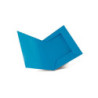 Cartella bristol gr.200 cm.25x33 a 3 lembi azzurro