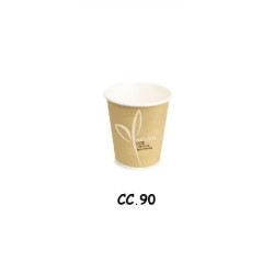 Bicchieri cartoncino biodegradabile cc. 90 pz.50 caffe  1836.0090