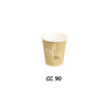 Bicchieri cartoncino biodegradabile cc. 90 pz.50 caffe  1836.0090