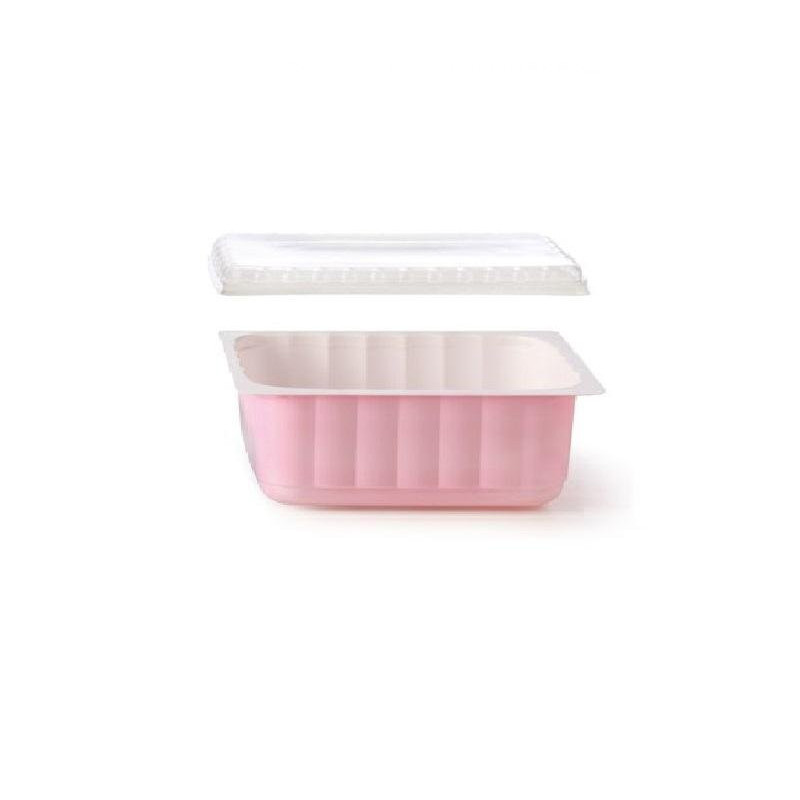 Vaschetta per gelato plastica termoformata con coperchio gr. 750