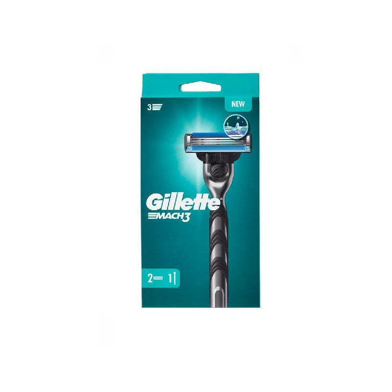 Gillette rasoio mach3 + 2 ricariche
