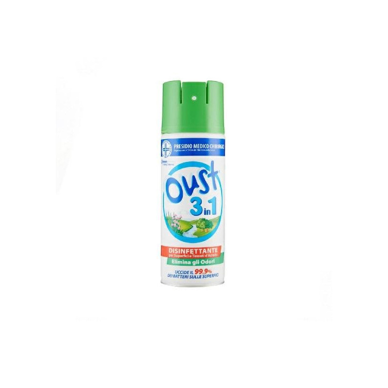 Oust eliminaodori spray ml.400 3in1 disinfettante elimina odori 1919
