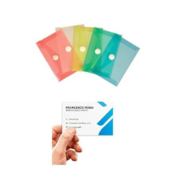 Busta pvc con bottone per...